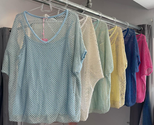 String Double T-Shirt with Attached Cotton Vest