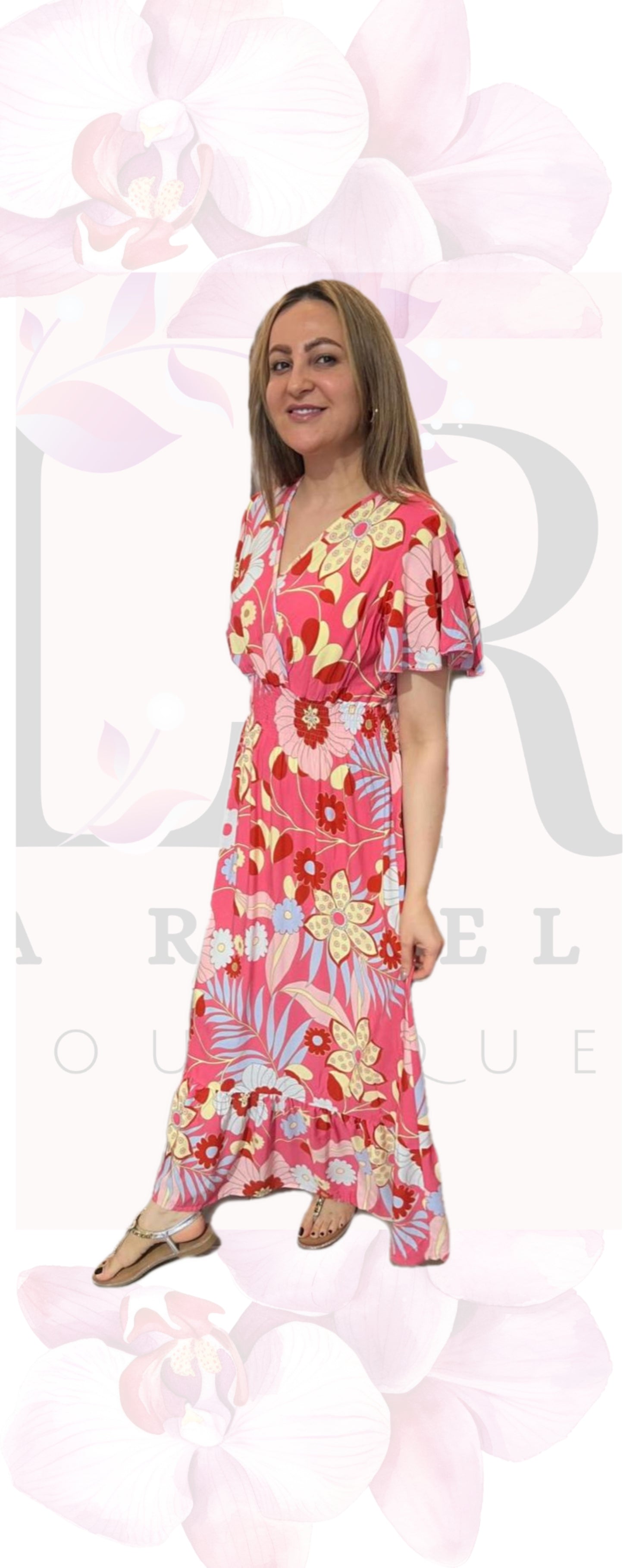 Floral Wrap Maxi Dress