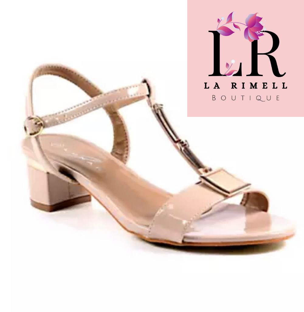 Lunar Nude Patent Sandal