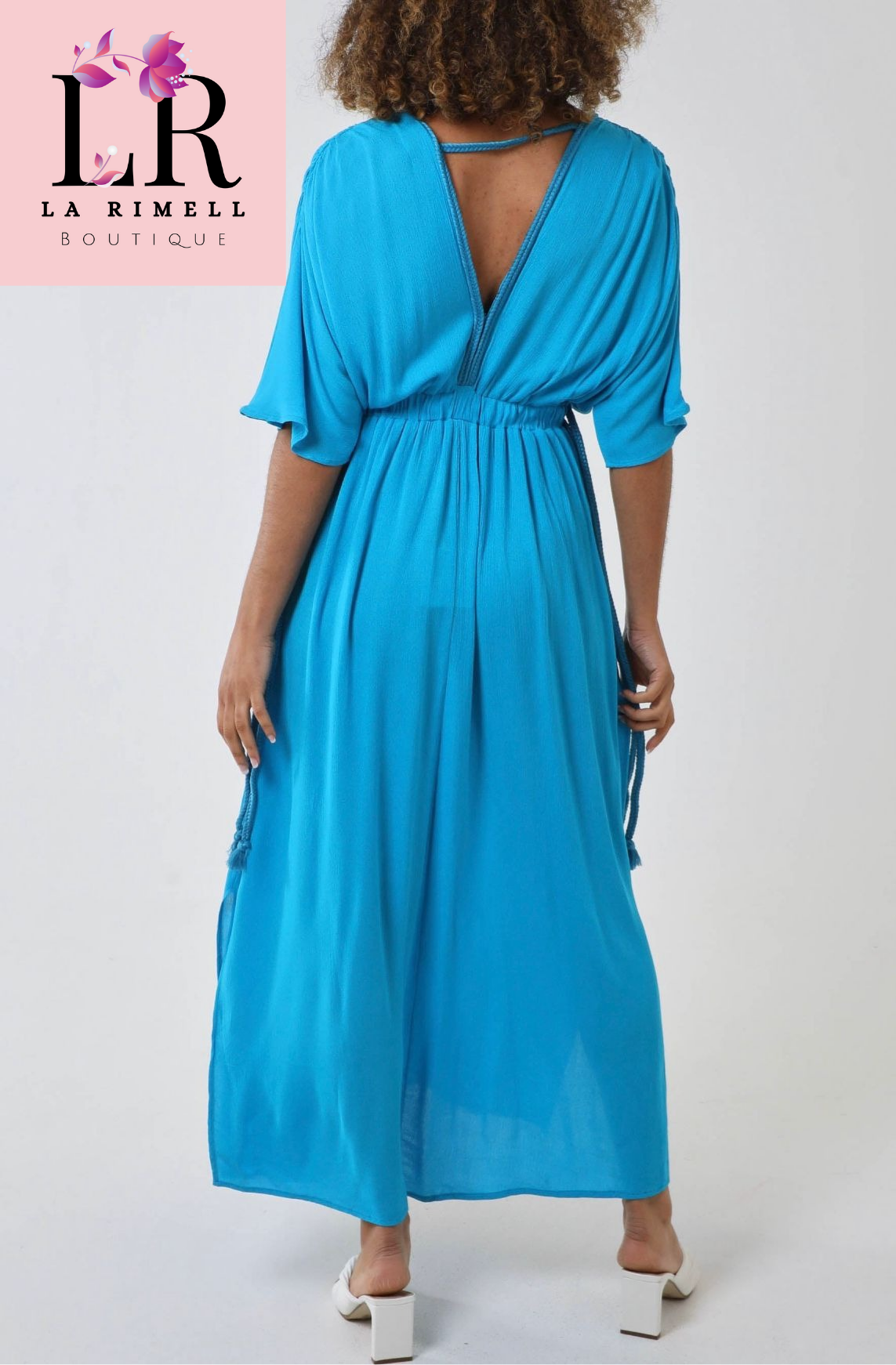 Grecian maxi dress