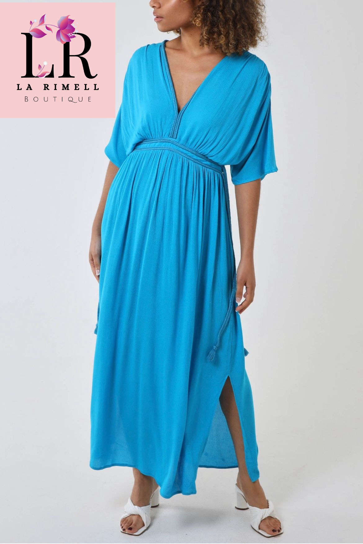 Grecian maxi dress