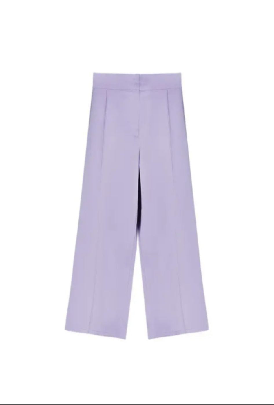 Lilac Satin Palazzo trousers